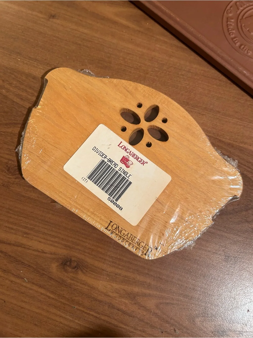 Longaberger Bread Basket Brick & Divider